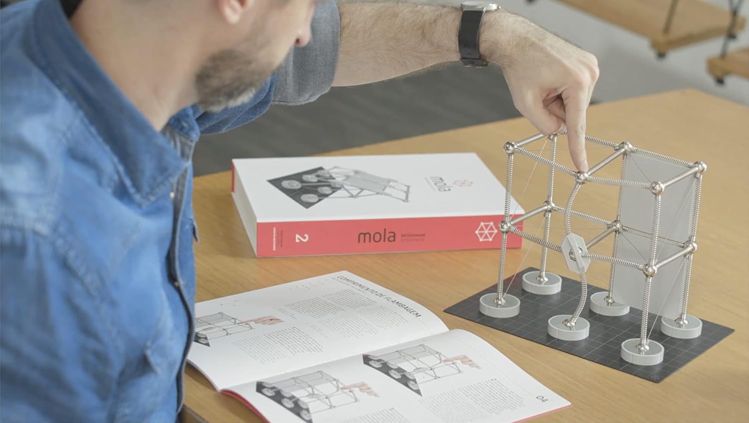 Mola Structural Kit 2 | Magnetic Modular Kit for Engineering and Architecture Education | 145 Pieces + Practical Guide - Image 9