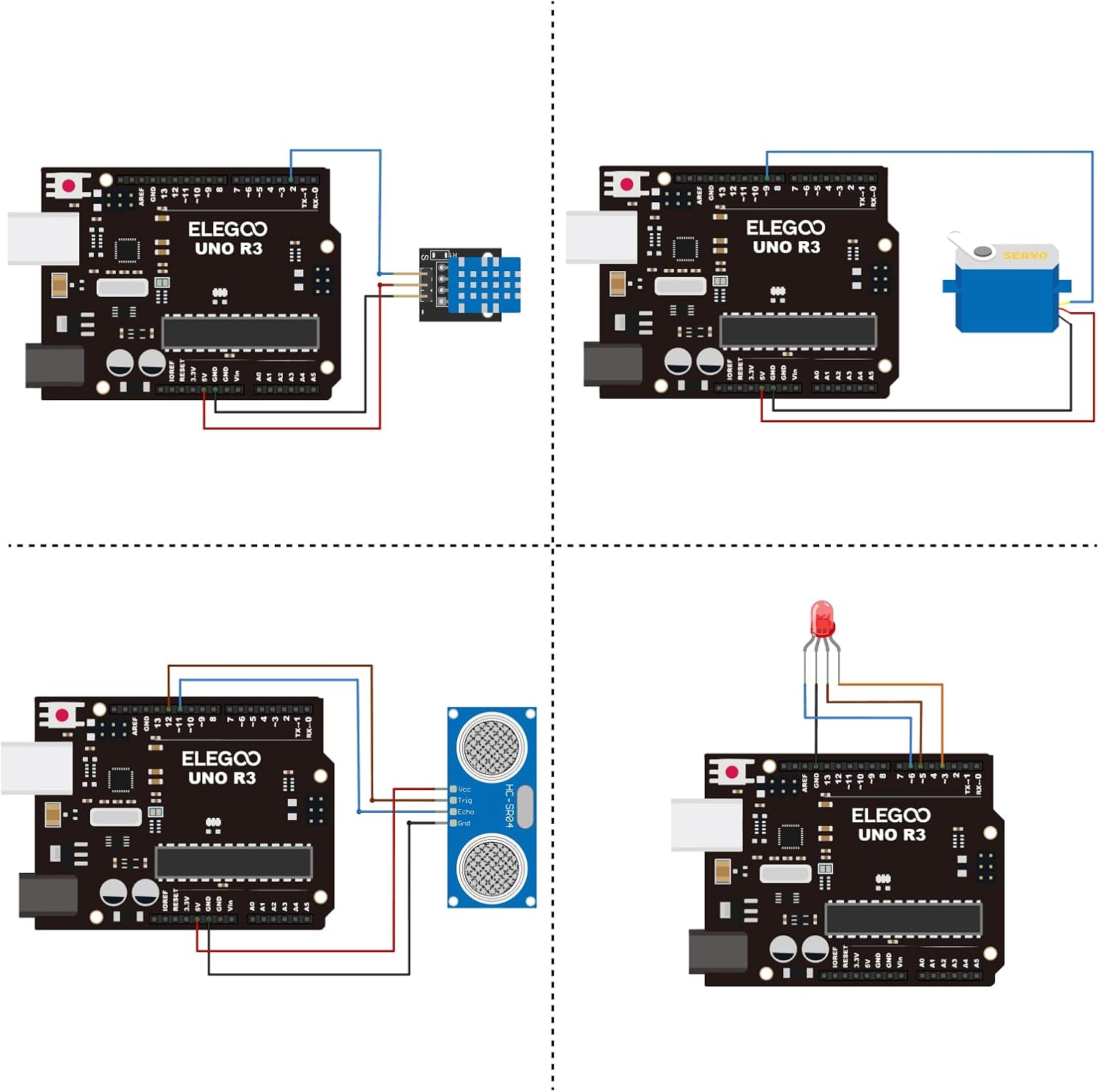 ELEGOO UNO R3 Project Super Starter Kit with PDF Tutorial for Beginners - Image 8