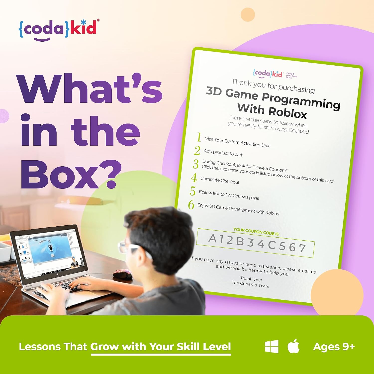 CodaKid Roblox Coding Box for Kids - Game Design & Lua Programming Activity, Ages 9+ - Includes 12 Months Access & Online Mentor Support - Image 3