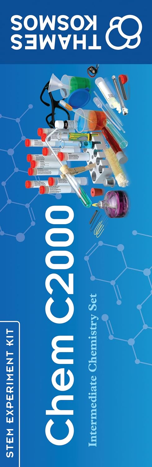 Thames & Kosmos Chem C2000 (V 2.0) Intermediate Chemistry Set | 250 Experiments, 128-Page Full-Color Lab Manual, Real Lab Equipment & Alcohol Burner | Parents' Choice Silver Award | Ages 11+ - Image 5