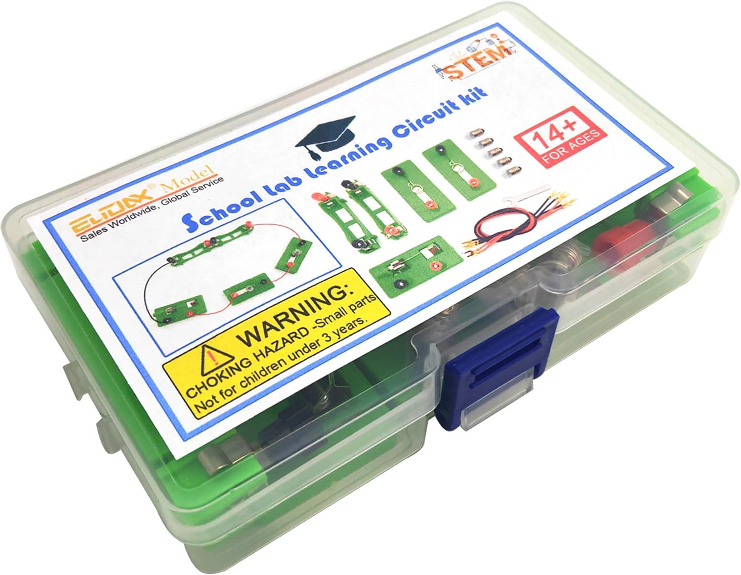 EUDAX Physics Science Lab Learning Circuit kit,Electricity Experiment Set,Building Circuits for Student Junior Senior High School Students (Basic kit) - Image 7