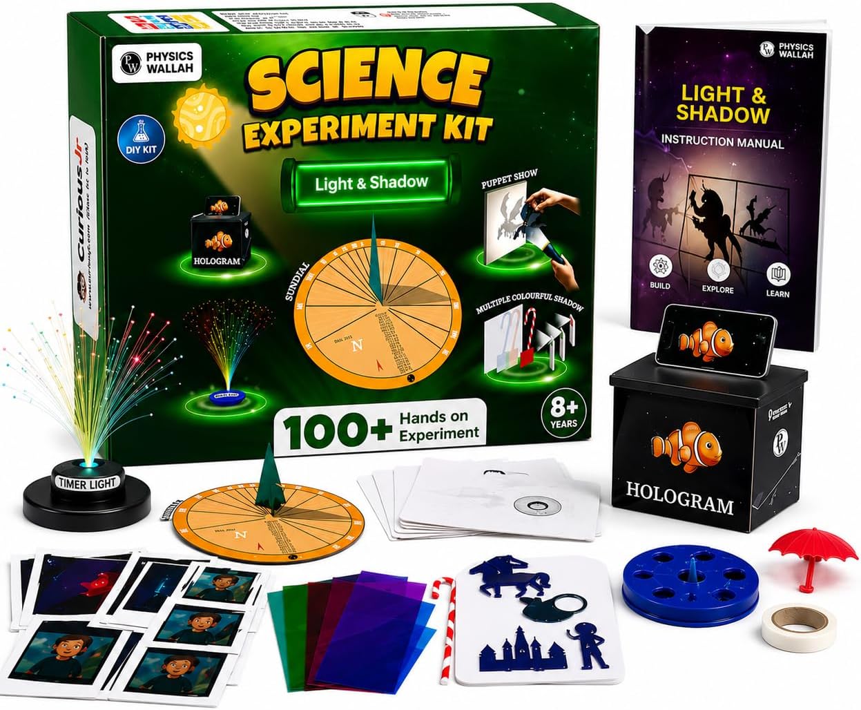 PW Science Experiment Kit for Kids Ages 8–14, 100+ STEM DIY Activities