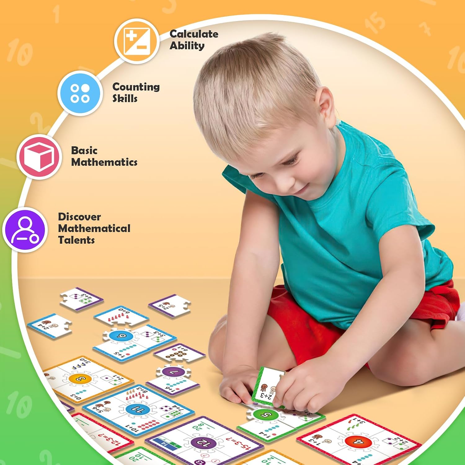 Edulok Math Games for Kids 5-7, Addition and Subtraction Educational Games, Kindergarten Learning Activities, Classroom Must Haves - Image 2