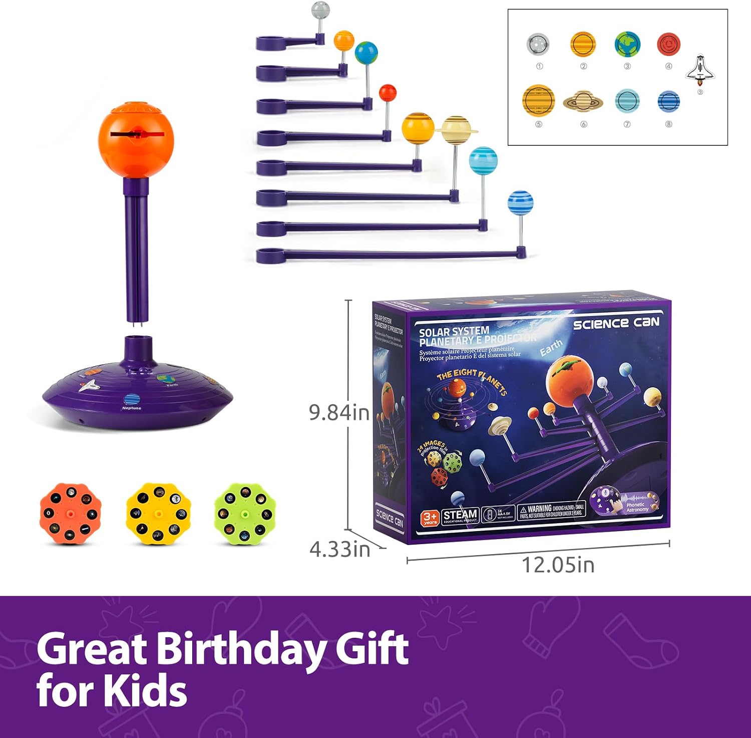 Science Can Solar System for Kids, Talking Astronomy Solar System Model Kit - Image 8
