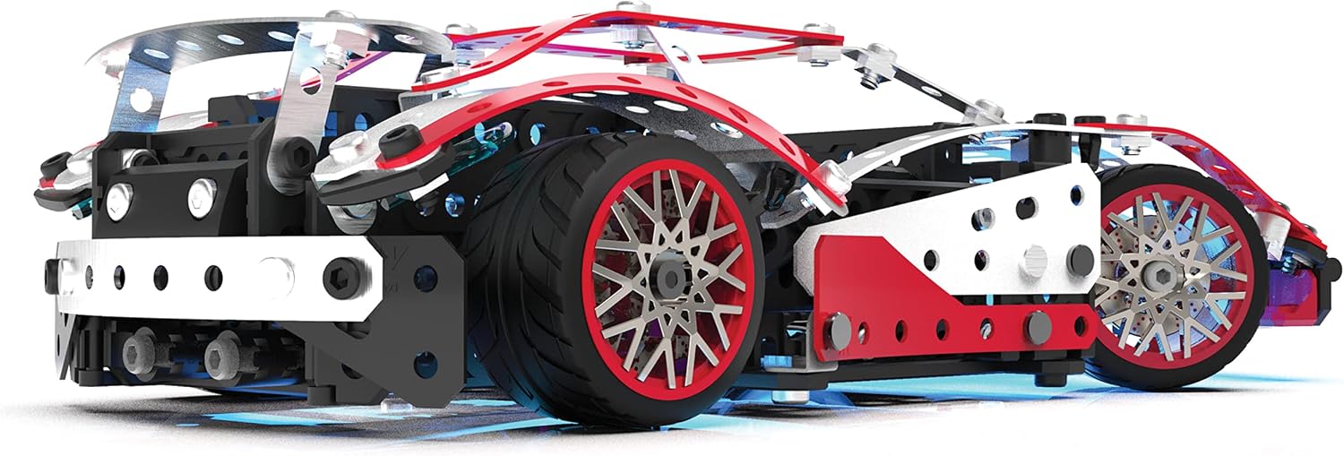 MECCANO, 25-in-1 Motorized Supercar STEM Model Building Kit with 347 Parts, Real Tools and Working Lights, Kids Toys for Ages 10 and Up - Image 3