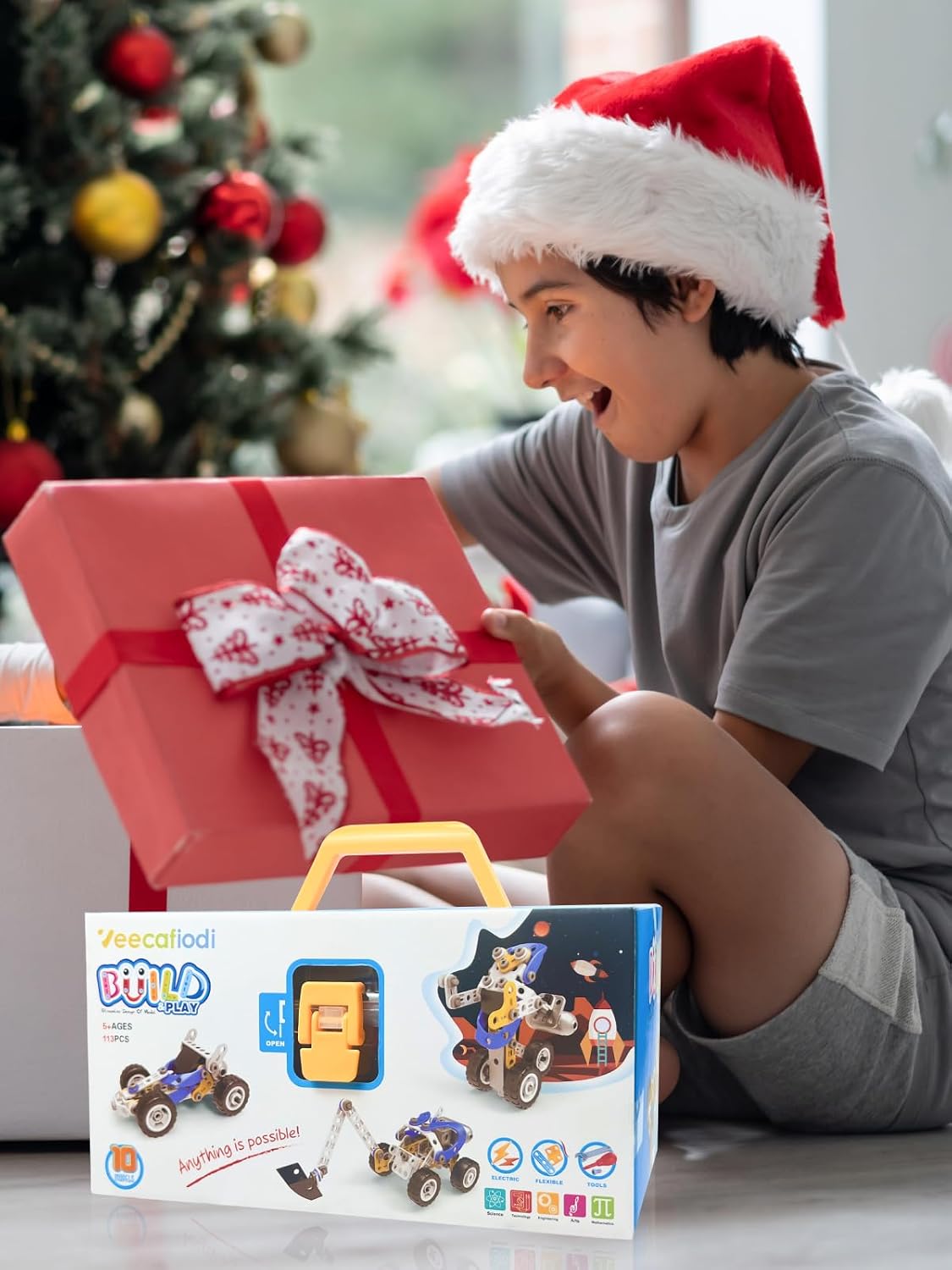 10 in 1 STEM Toys for 5 Year Old Boy, Building Toys for Kids Ages 4-8 5-7 6-8, STEM Engineering Construction Kit with Electric Motor, Educational Science Gift for 5 Year Old Boys - Image 7
