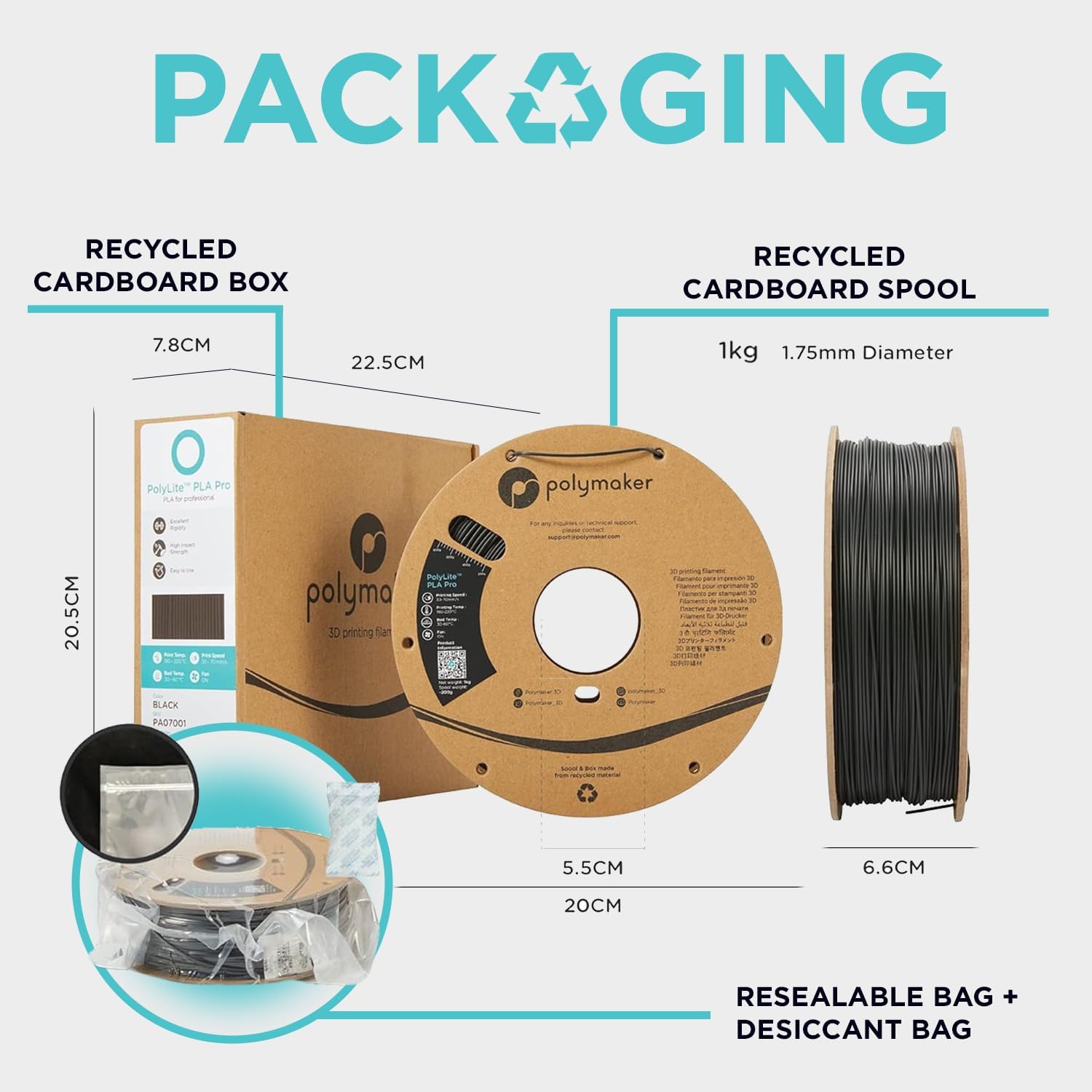 Polymaker ABS Filament Black 1KG 1.75mm, Heat Resistant, Strength - Image 7