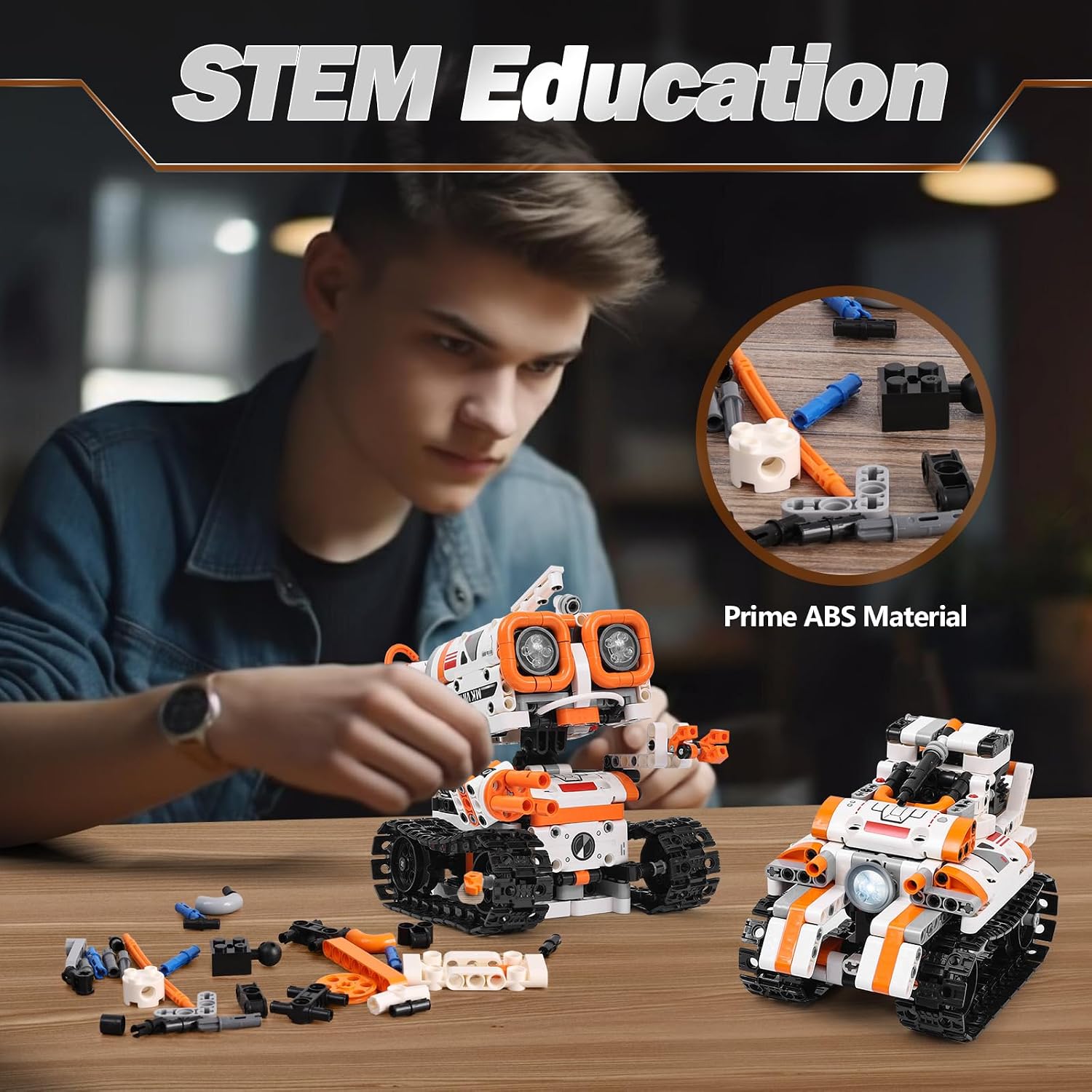Kyanio STEM Robotics Kits for Kids Ages 8-12 8-14 Year Old, 3 in 1 Remote/APP Control & Programming Robot Building Set, Toy Coding Science Projects, Birthday Gift Ideas for 8 9 10 11 12+ Boys & Girls - Image 3