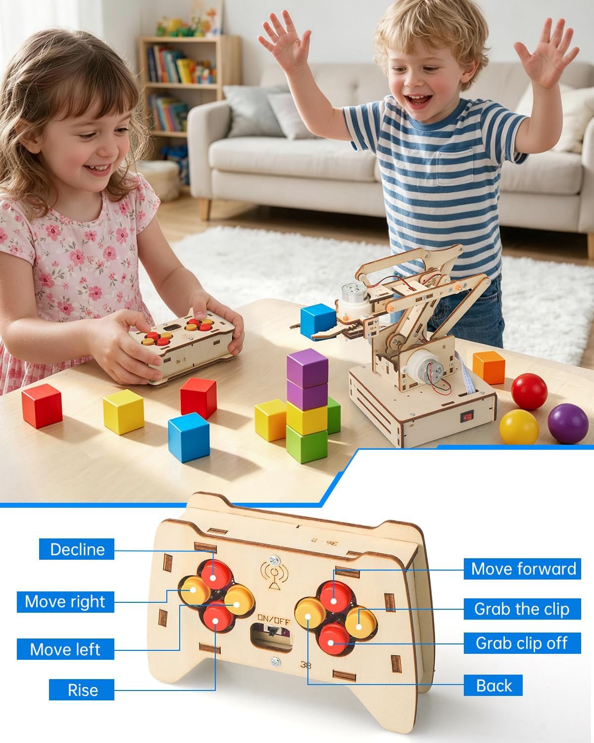 Robot Arm Kits, Robotics for Kids Ages 8-12 14-16 STEM Toys, DIY Science Experiment Engineering Building Circuits Projects, Birthday Gifts for 9 10 11 13 14 15 16+ Year Old Boys Girls Teens Adults - Image 8