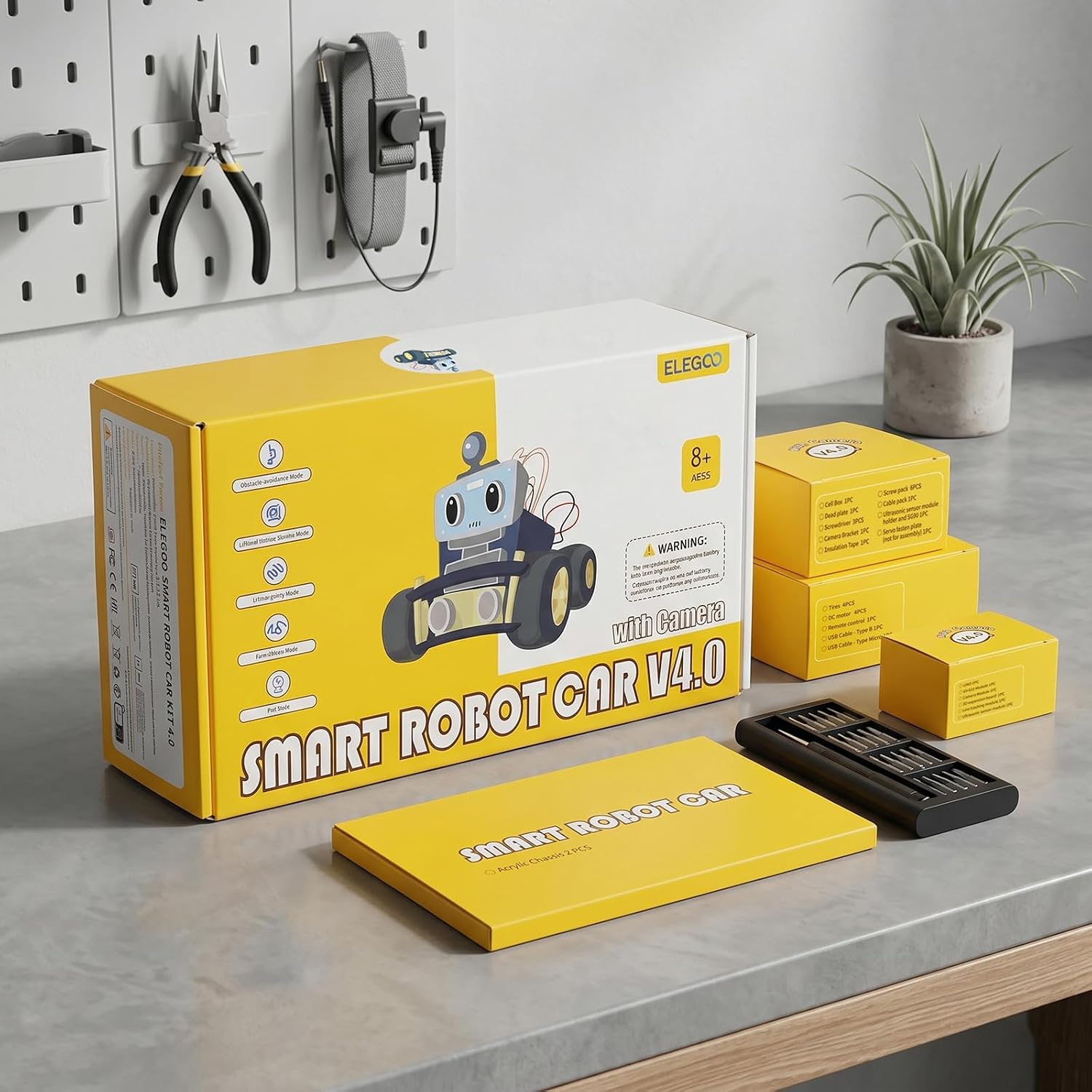 ELEGOO UNO R3 Smart Robot Car Kit V4 with Camera, Compatible with Arduino - Image 6