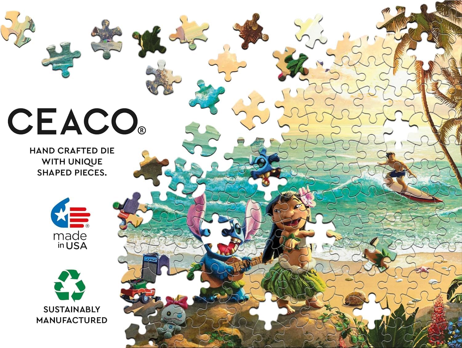 Ceaco - Thomas Kinkade Disney - Lilo and Stitch - 1000 Piece Jigsaw Puzzle - Image 5