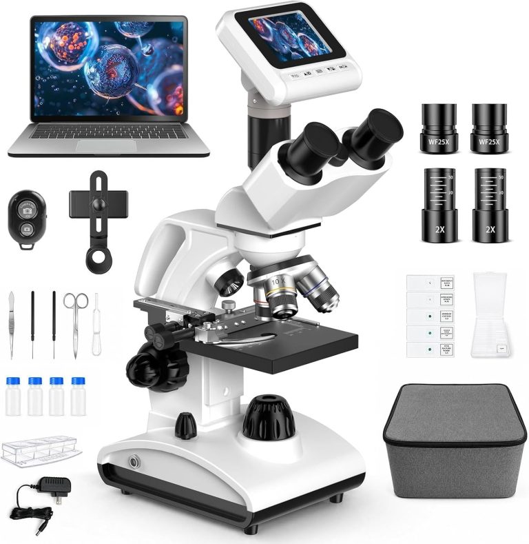 PalliPartners 40x-2000x Biological Compound Trinocular Microscope