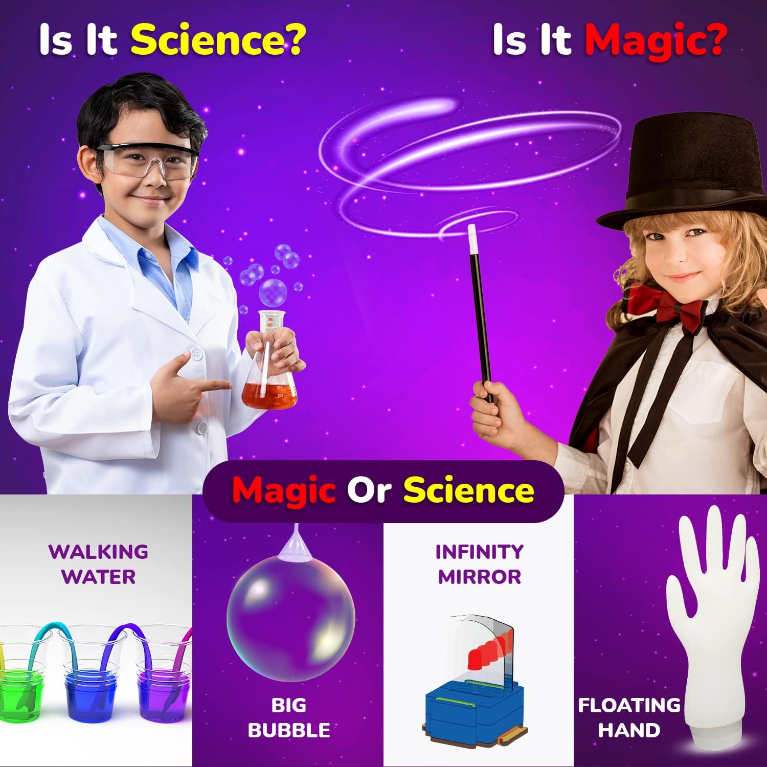 Smartivity Magic Science Kit for Kids Ages 4, 5, 6, 7, 8 Years | 50+ Amazing Science Experiments I Birthday Gifts for Boys & Girls | I Educational Toy for Kids Age 4-8 Years Old - Image 4