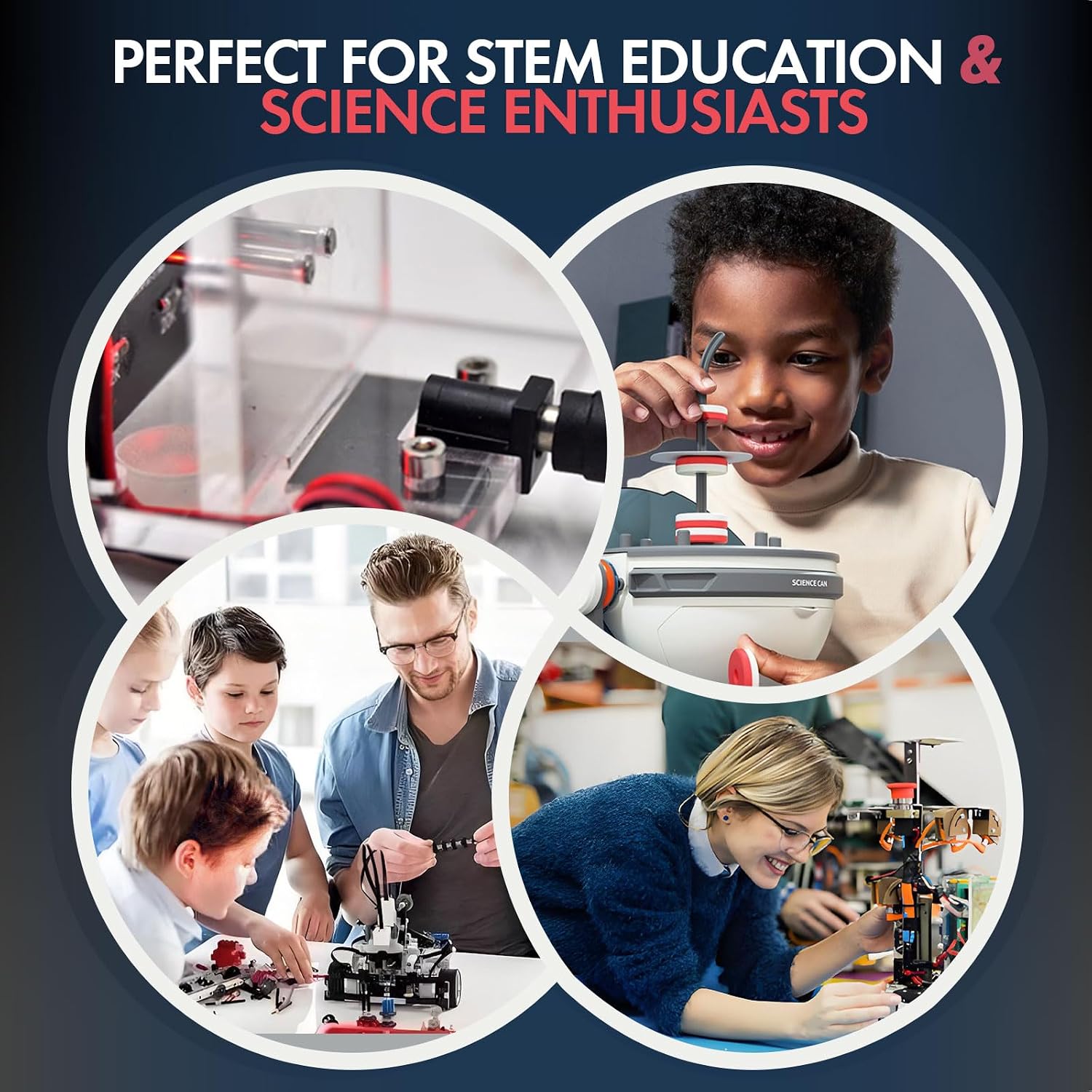 NikolaToy High tech electromagnetic Coil Accelerator - Multifunctional STEM Toy for Science Education and Creative Learning Hands-On Physics Experiment Kit for Adults (electromagnetic Coil) - Image 4
