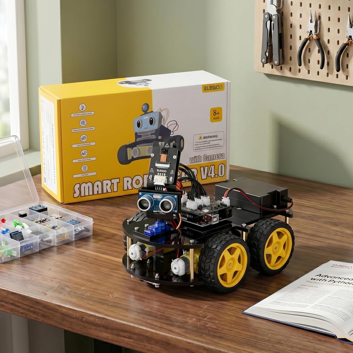 ELEGOO UNO R3 Smart Robot Car Kit V4 with Camera, Compatible with Arduino - Image 5