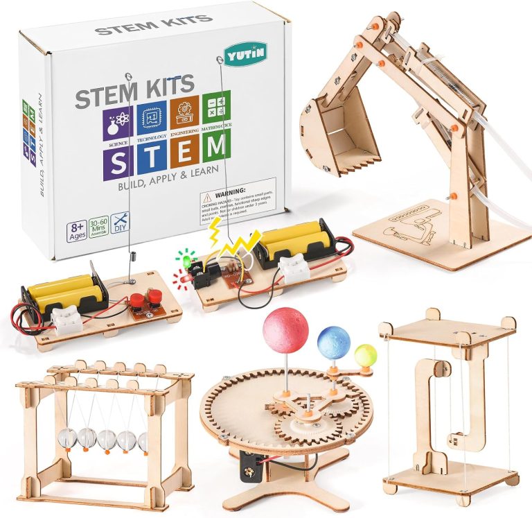 STEM Science Kits for Kids Age 8-10 8-12, Wood Building Crafts Kits for Boy