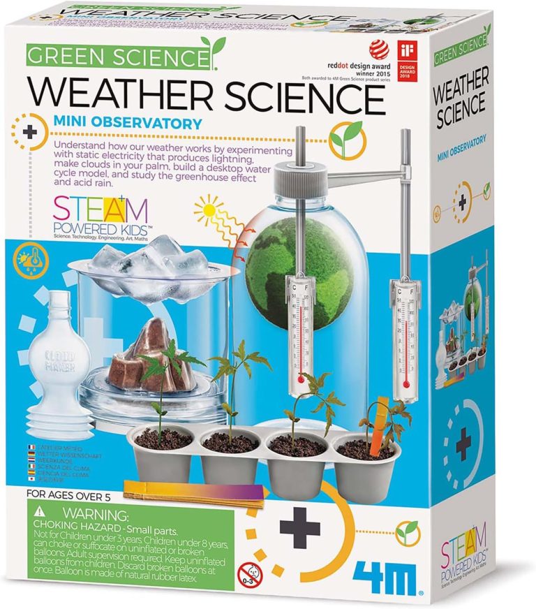 4M Green Science Weather Science Kit - DIY Mini Observatory & STEAM Toy