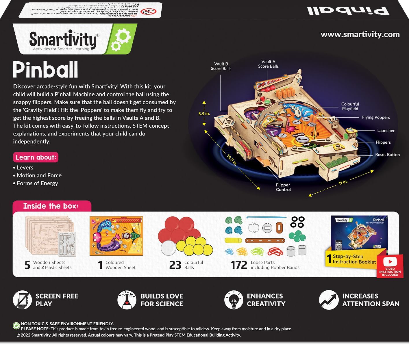 Smartivity DIY Pinball Machine I Global Award Winning Game Ages 8-99 Years - Image 9