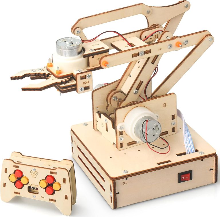 Robot Arm Kits, Robotics for Kids Ages 8-12 14-16 STEM Toys, DIY Science Experiment Engineering Building Circuits Projects, Birthday Gifts for 9 10 11 13 14 15 16+ Year Old Boys Girls Teens Adults