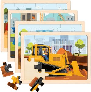 Wooden Puzzles for Kids Ages 4-6, 4...