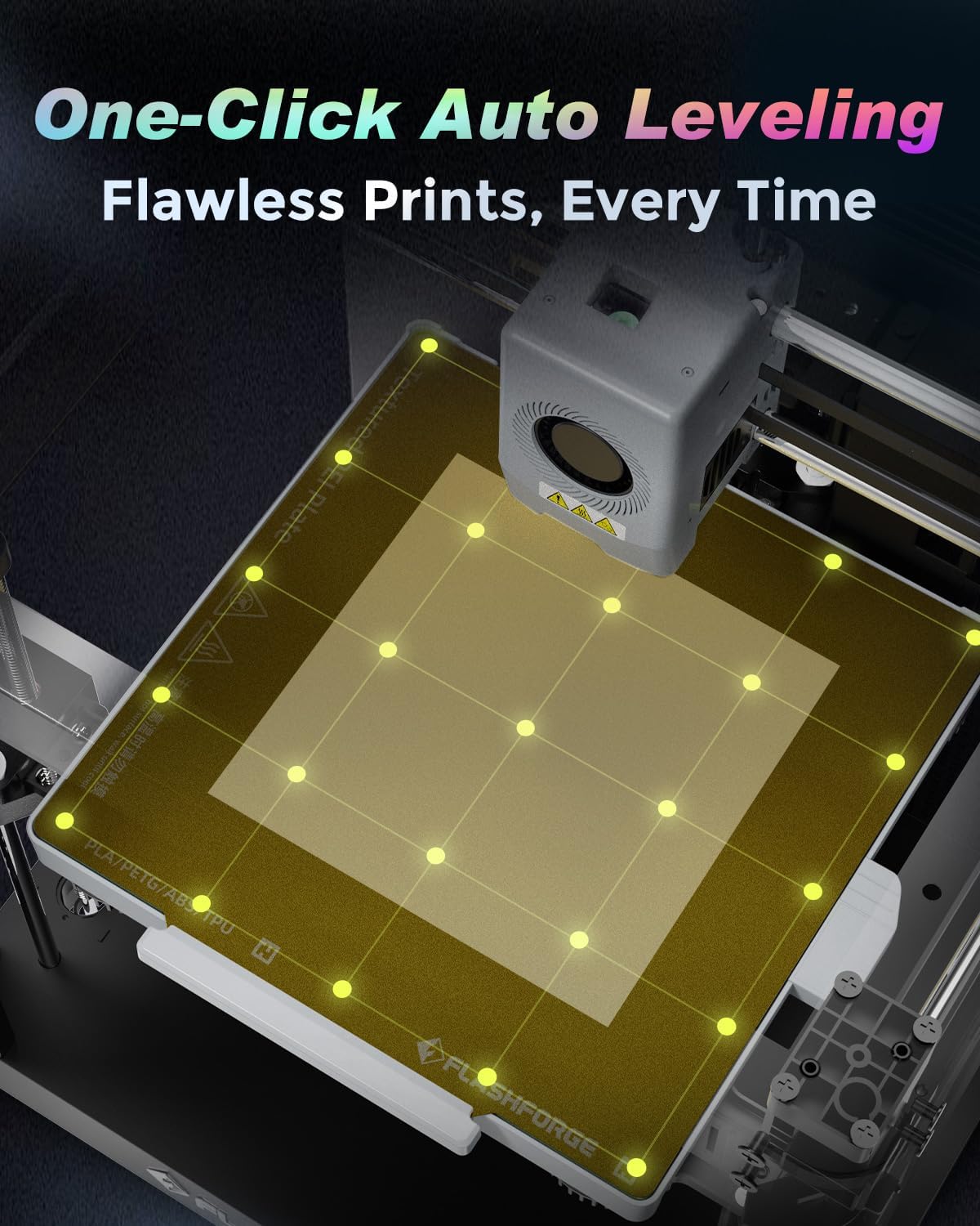 FLASHFORGE AD5X Multi-Color 3D Printer, CoreXY 600mm/s High-Speed, 1-Click Auto Leveling, 300°C Direct Drive Extruder, 220x220x220mm Build Volume, Ideal for Precision and Efficiency - Image 6