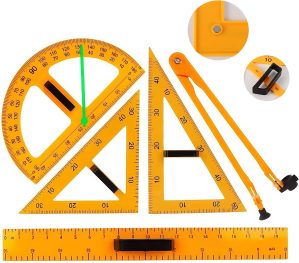 Magnetic Geometry Math Ruler Set fo...