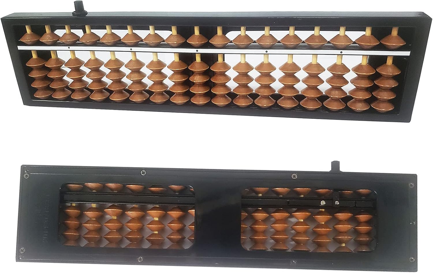 Digit Standard Abacus Soroban Professional 17 Column (10.2 inch) Math Abacus, Math Calculating Tool with Reset Button for Adults Kids (Brown) - Image 5