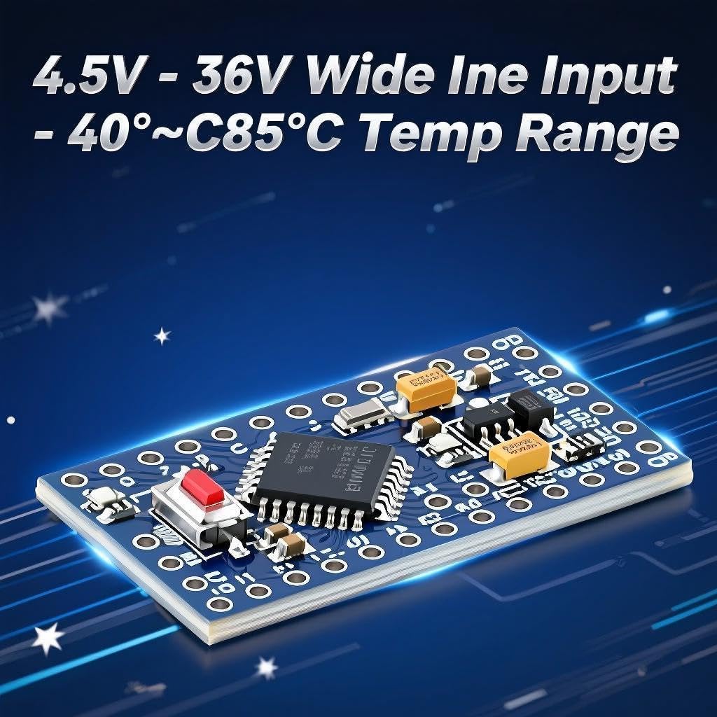 2Pcs Pro Mini 3.3V ATMEGA328PB Development Board - Compatible for Arduino, USB Programmer, Low Power, Improved Version - Image 2