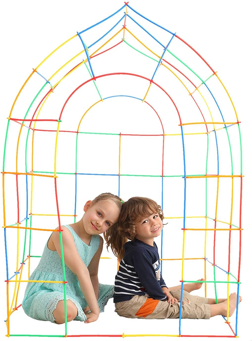 ZOZOPLAY Straw Constructor STEM Building Toys 800 Piece Straws and Connectors Building Sets Colorful Motor Skills Interlocking Plastic Engineering Toys Best Educational Toys Boy & Girl - Image 8