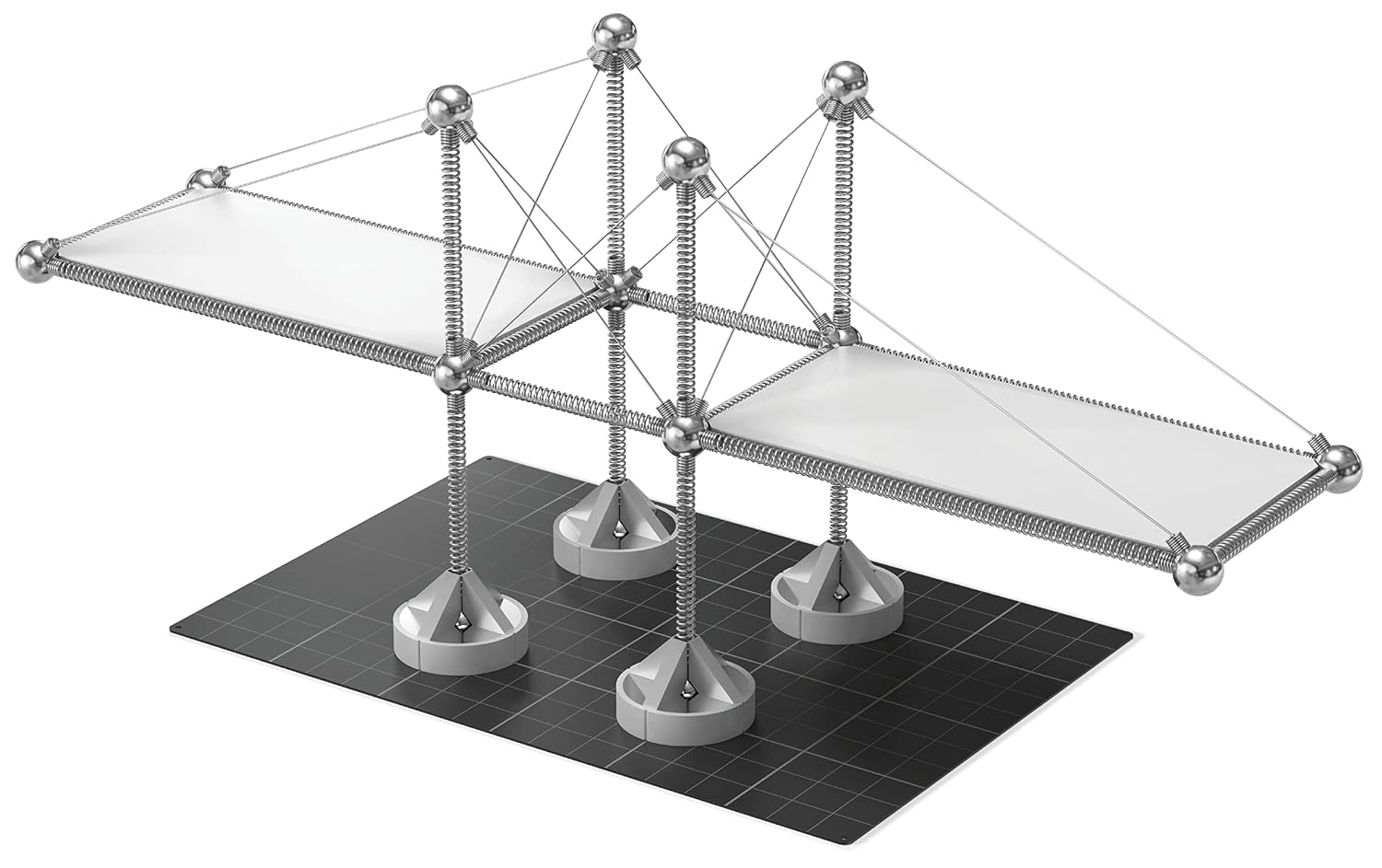 Mola Structural Kit 1 | Magnetic Modular Kit for Engineering and Architecture Education | 122 Pieces + Practical Guide - Image 5