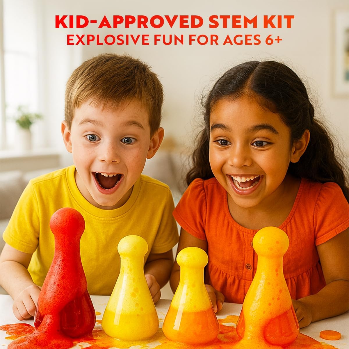 Playz Mega Kaboom! Explosive Science Kit for Kids Age 8-12 Kids Chemistry - Image 5