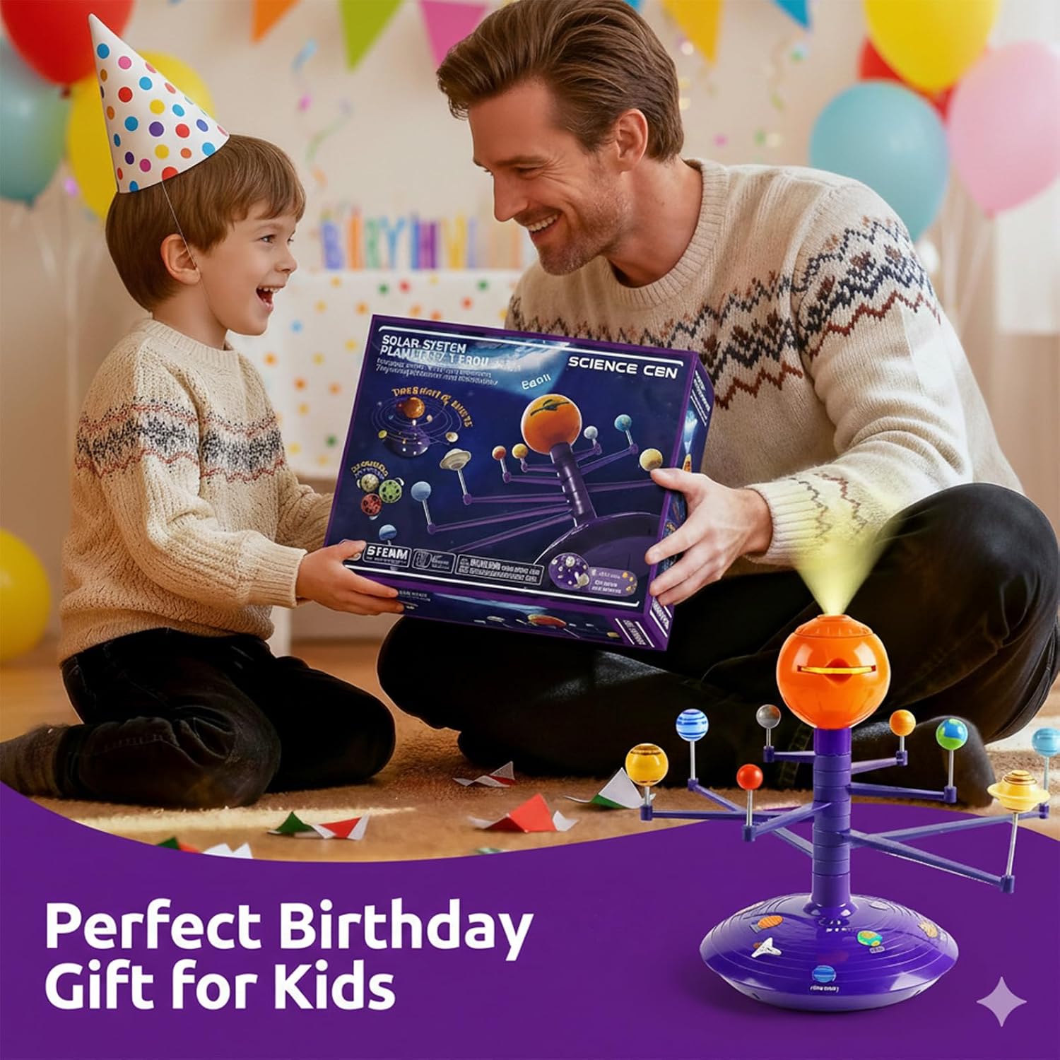 Science Can Solar System for Kids, Talking Astronomy Solar System Model Kit - Image 7