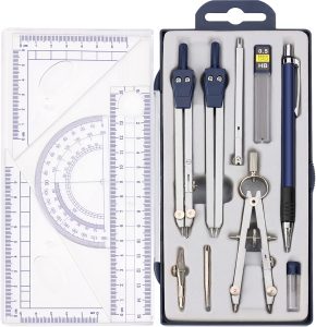 13 Pcs Compass and Protractors Set ...