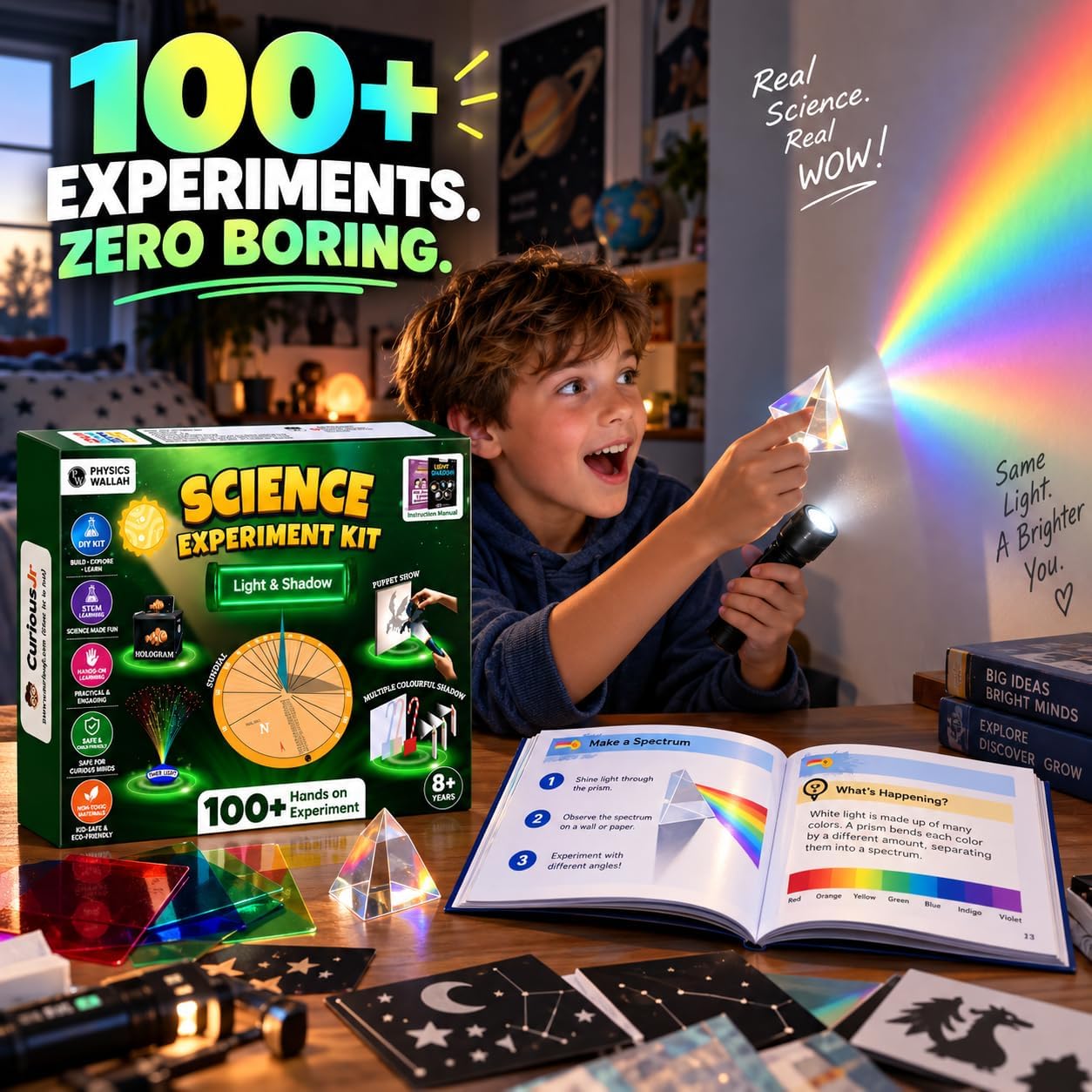 PW Science Experiment Kit for Kids Ages 8–14, 100+ STEM DIY Activities - Image 8
