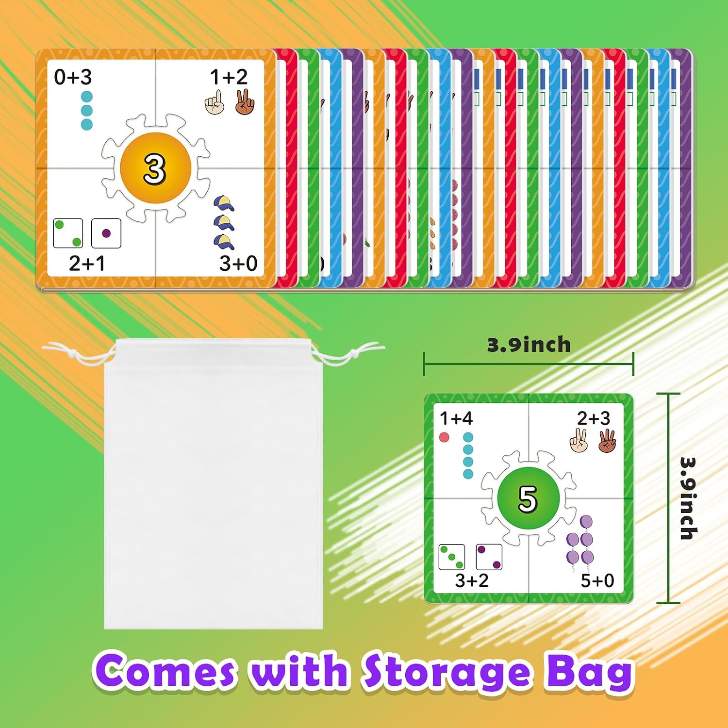 Edulok Math Games for Kids 5-7, Addition and Subtraction Educational Games, Kindergarten Learning Activities, Classroom Must Haves - Image 7