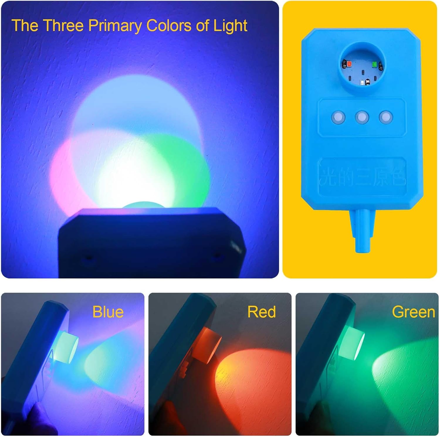 Physics Optics Experiment Kit for Lab - Light Refraction/Reflection, Convex Lens, Pinhole Imaging & Light Primary Colors Exploration Science Educational Set for Hands-On Learning - Image 5