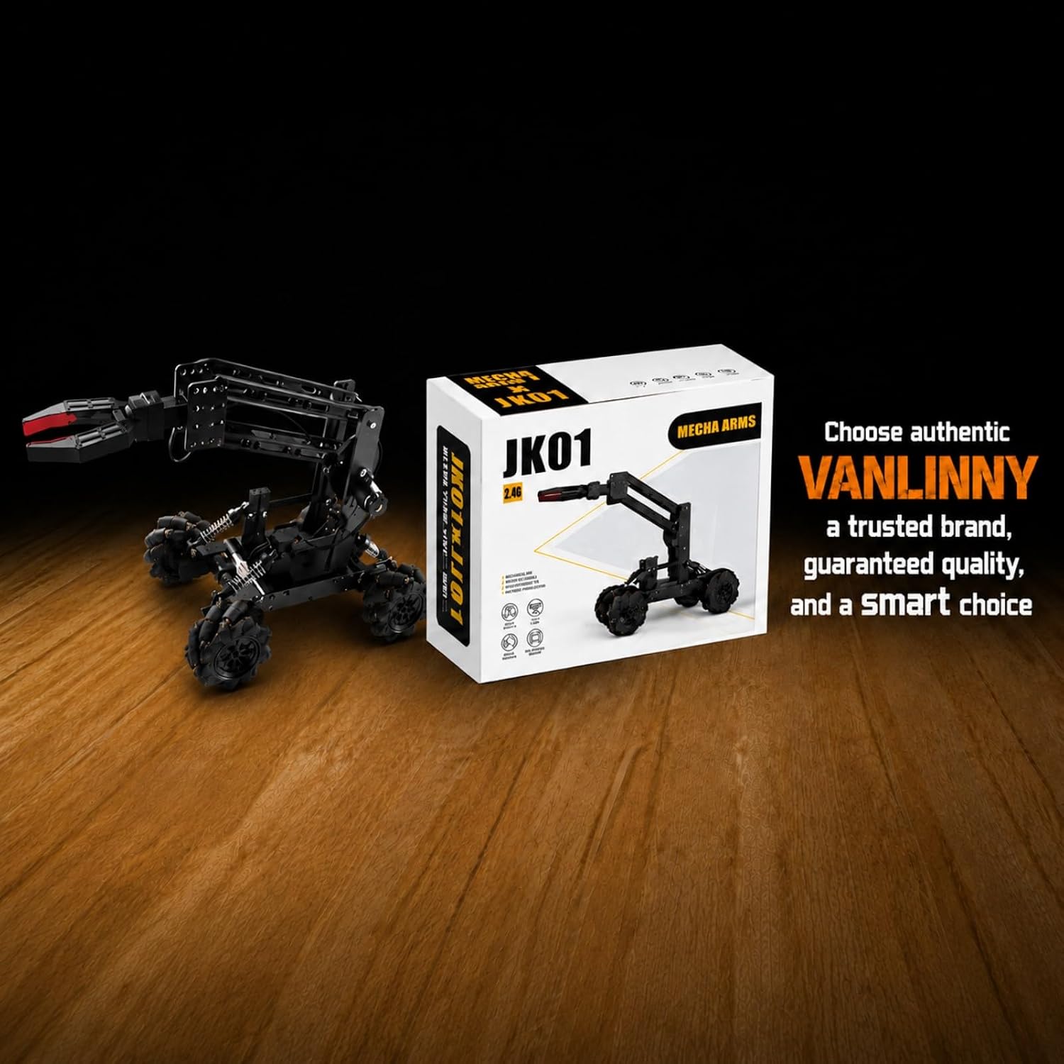 VANLINNY Robotic Arm Kits, DIY Educational Building Set with 4 DOF, Remote Control Toy Set for Boys and Girls 8-14, Science Entry-Level for School STEM Project, Birthday Xmas Gift for Kids Adults - Image 7