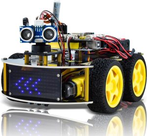 KEYESTUDIO Smart Car Kit,4WD Progra...
