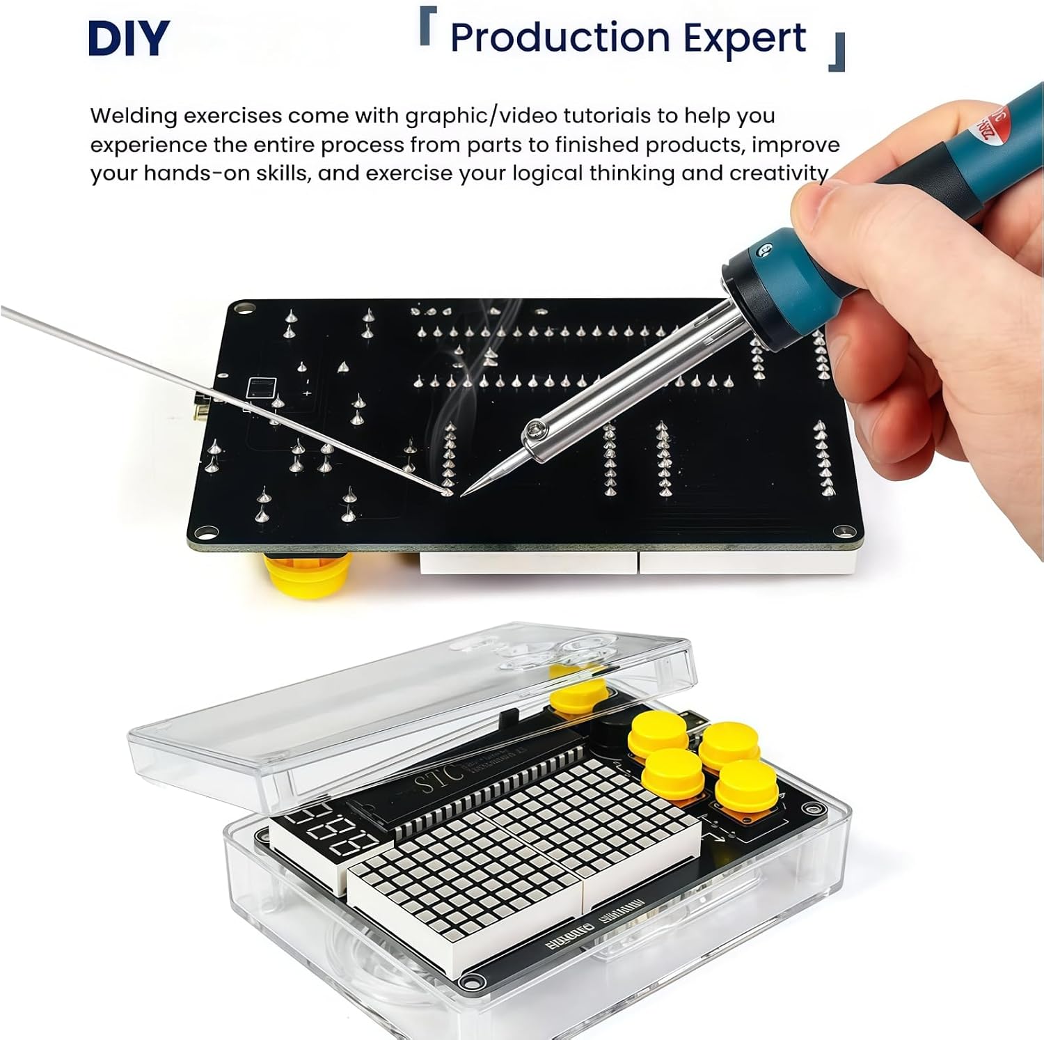 DIY Soldering Project Game Kit Electronic Practice Solder Soldering Kit - Image 7