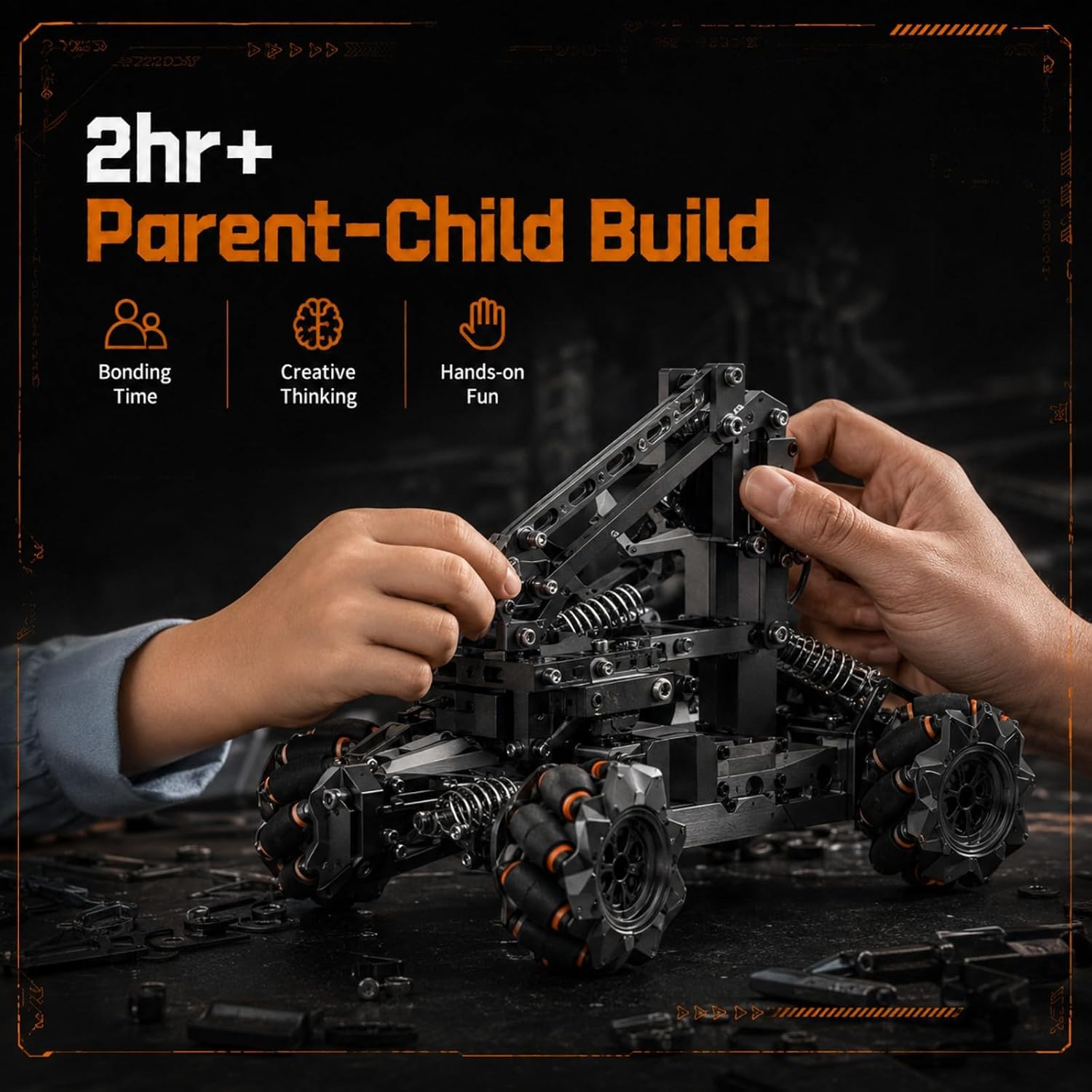 VANLINNY Robotic Arm Kits, DIY Educational Building Set with 4 DOF, Remote Control Toy Set for Boys and Girls 8-14, Science Entry-Level for School STEM Project, Birthday Xmas Gift for Kids Adults - Image 3