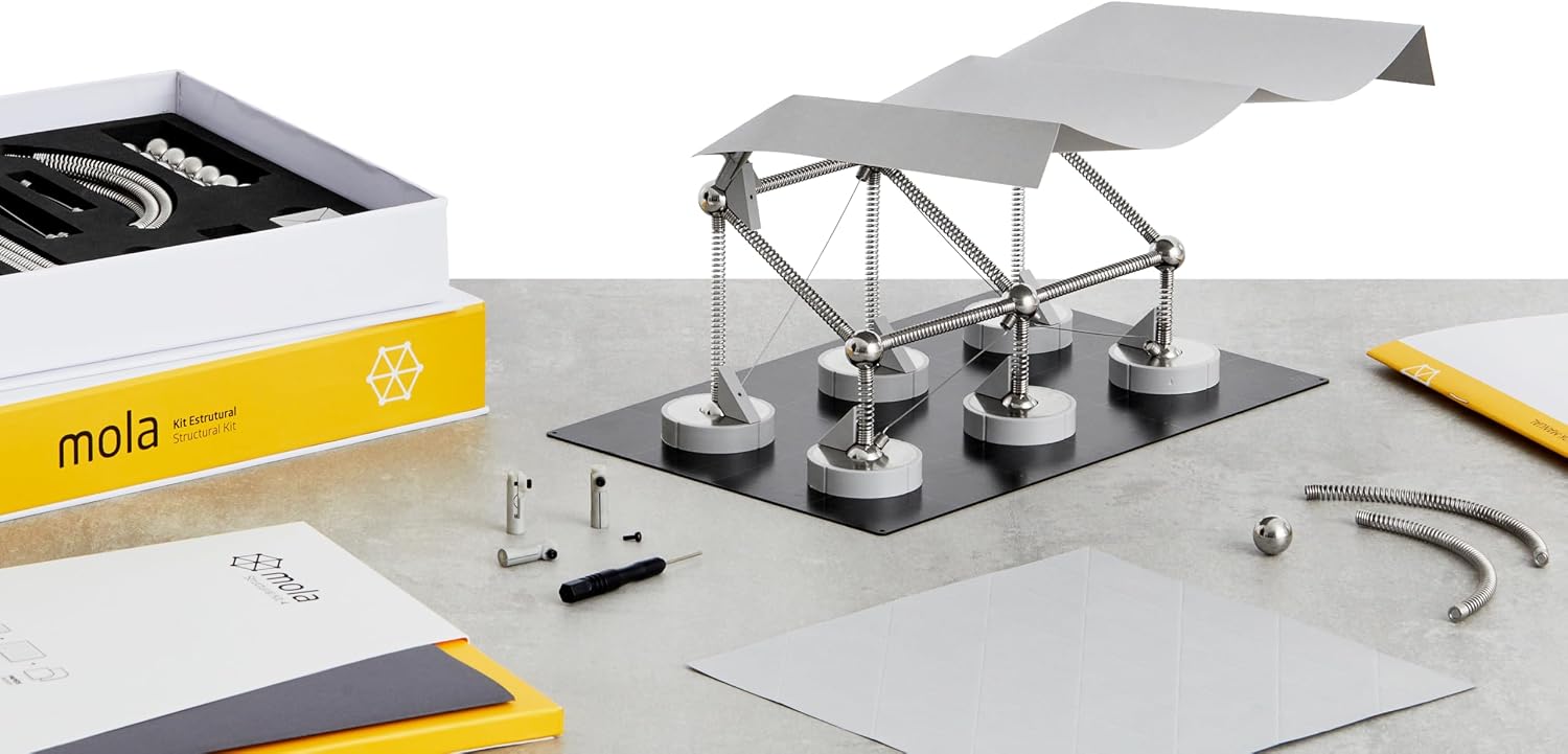 Mola Structural Kit 4 | Magnetic Modular Kit for Engineering and Architecture Education | 145 Pieces + Practical Guide - Image 5
