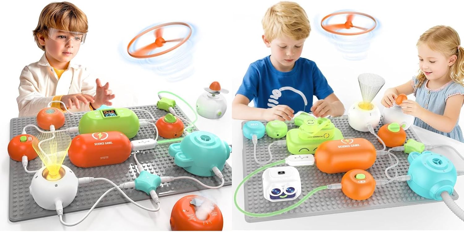 Science Kits for Kids - STEM Kits for Kids, Electronics Exploration Kit, Over 420 Projects, 35 Circuit Parts & 320 Projects, 16 Circuit Parts