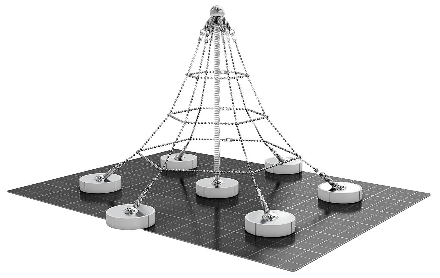 Mola Structural Kit 3 | Magnetic Modular Kit for Engineering and Architecture Education | 205 Pieces + Practical Guide - Image 5