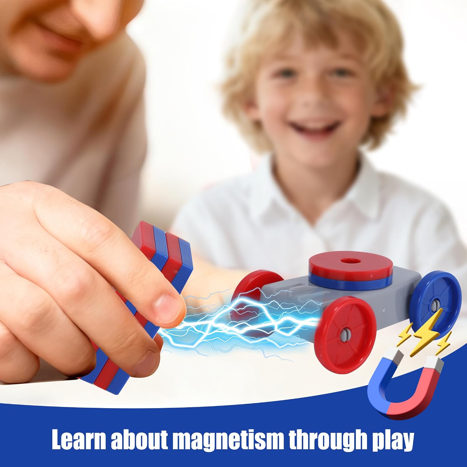 NewFamily Magnetic Science Kit for Kids, 12-in-1 STEM Physics Experiment Kit, Hands-On Magnetism Learning Toy, Ages 6 7 8 9 10 11 12 - Image 3