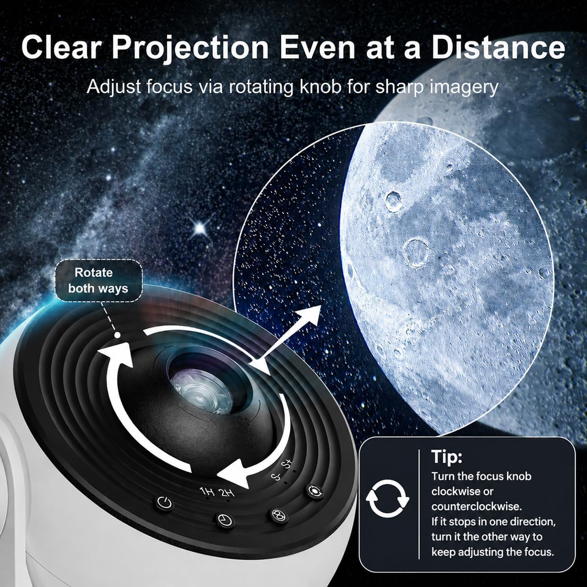 Galaxy Projector Night Light, 13-in-1 Star Projector for Bedroom, White - Image 5