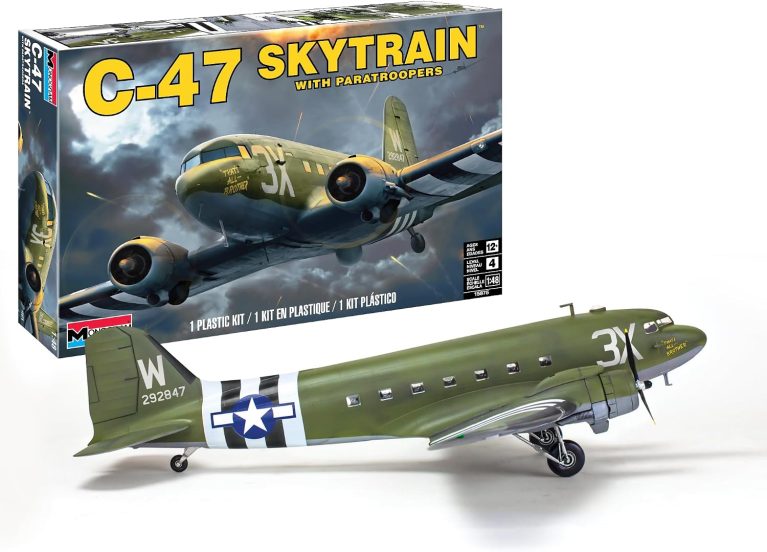 Revell 15875 C47 Skytrain WWII 1:48 Scale Model Airplane Building Kit