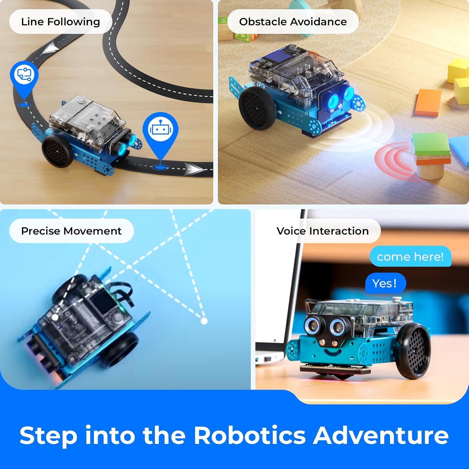 Makeblock mBot2 Coding Robot for Kids, Code Learning Support Scratch & Python Programming, Robotics Kit for Kids Ages 8-14 and up, Building STEM Robot Toys Gifts for Boys Girls - Image 6