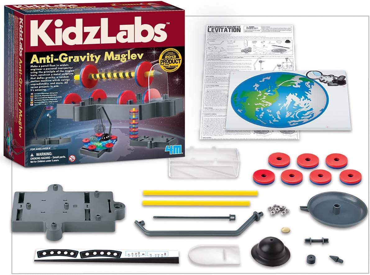 4M Kidzlabs Anti Gravity Magnetic Levitation Science Kit - Maglev Physics Stem Toys Educational Gift for Kids & Teens, Girls & Boys (3686) - Image 2