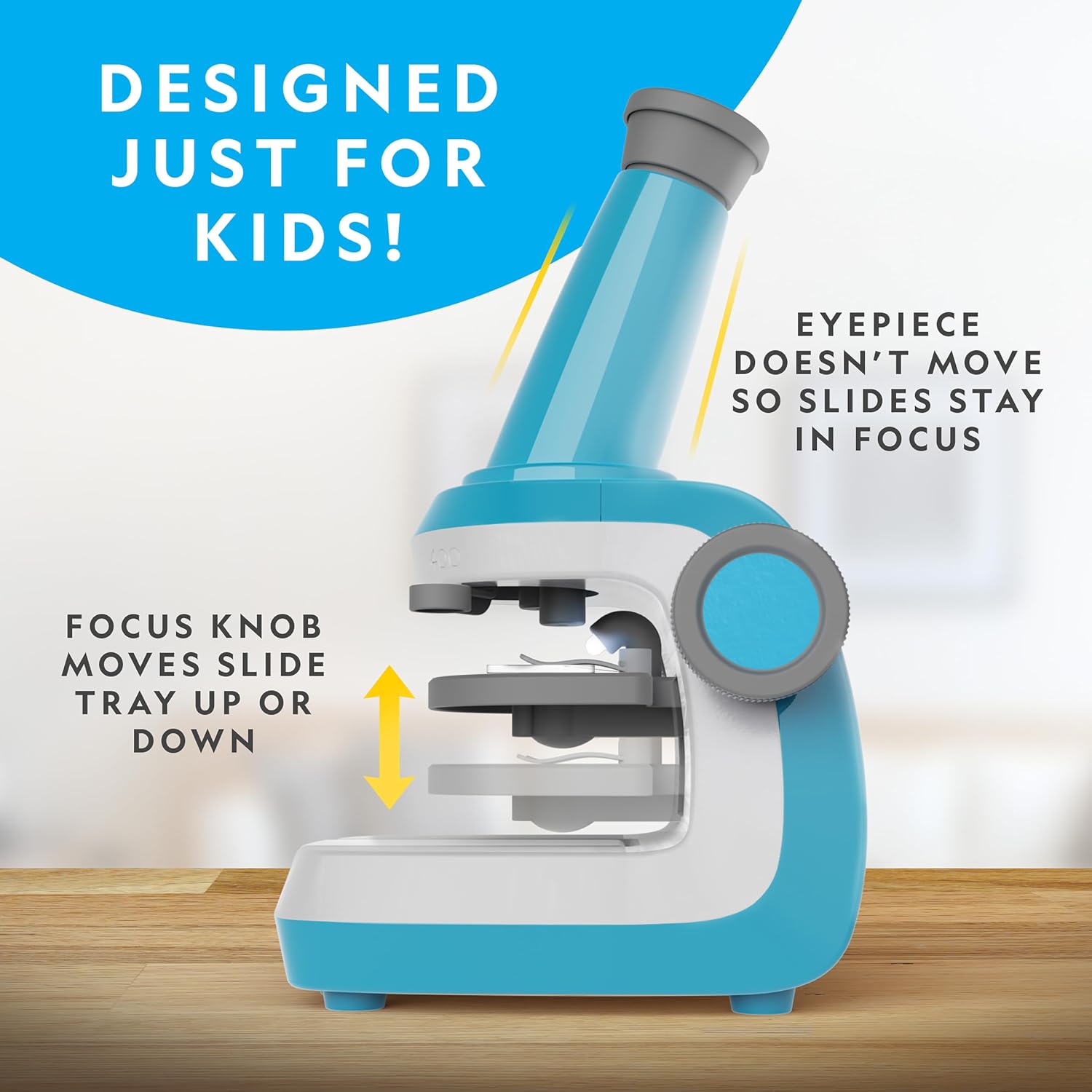National Geographic Microscope for Kids with Up to 400x Magnification - Image 3