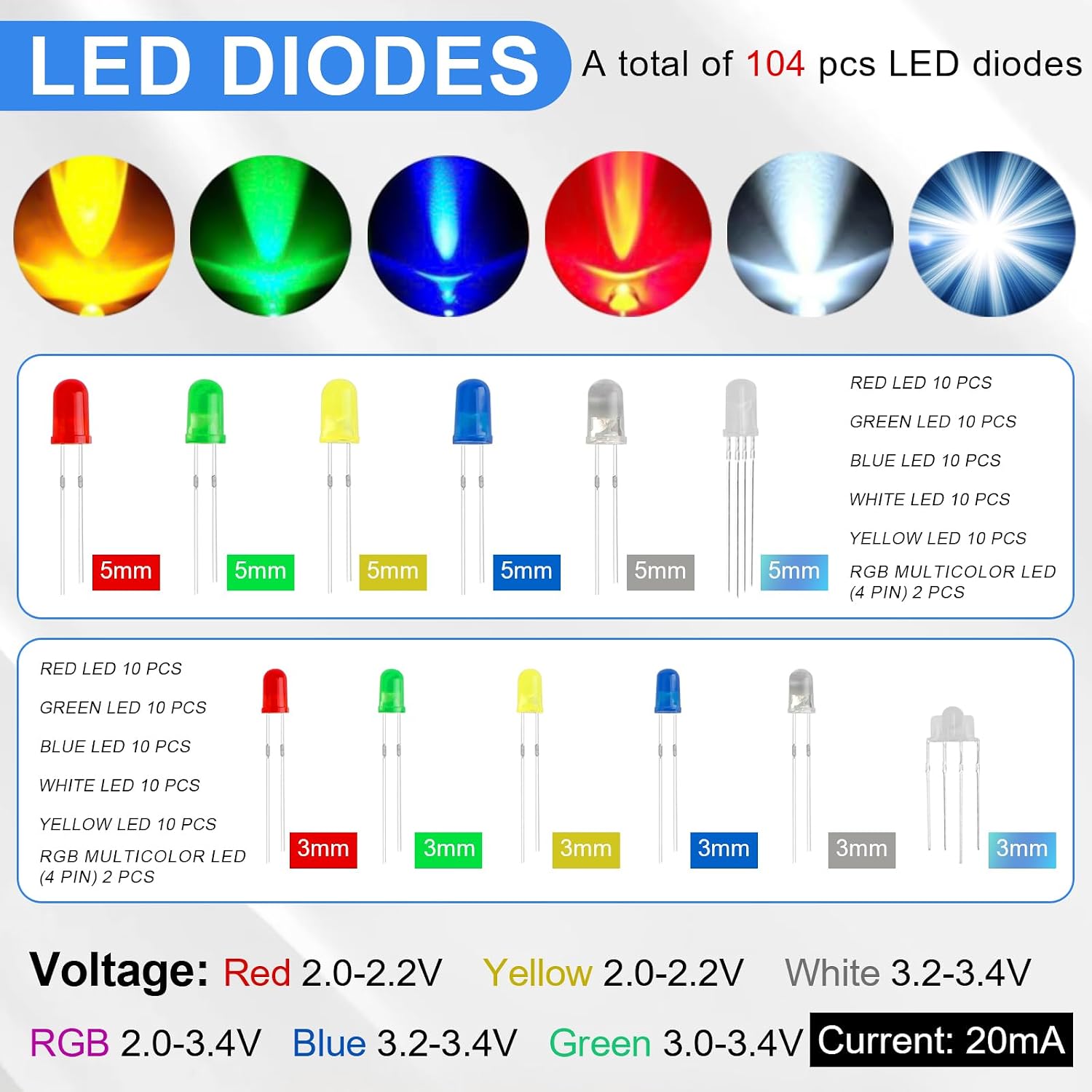Electronic Component Kit, 1780 Pcs DIY Electronics Kit with Resistors,Capacitor,LED Diodes,Transistors,Dupont Wire,Breadboard,PCB,Potentiometer,Triode,IC,Crystal Oscillator,Buzzer,Switch,Motor,Speaker - Image 2